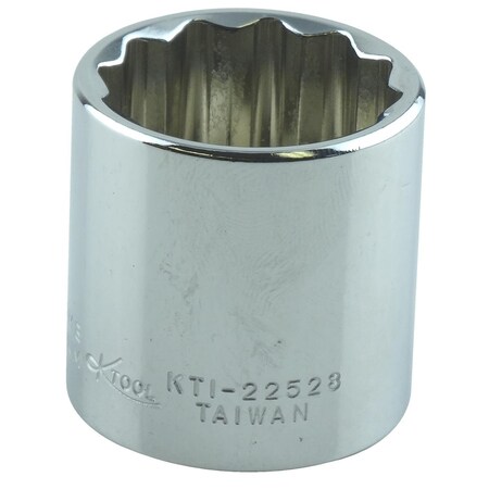K-Tool International 3/8" Drive, 7/8" SAE Socket, 12 Points, 12Pt, 7/8", 3/8"Dr KTI-22528